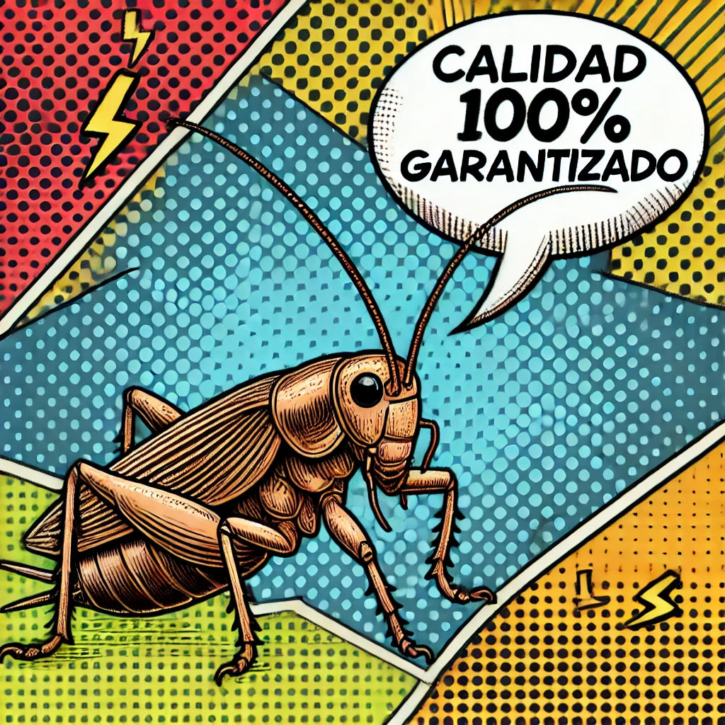 Grillos Vivos (500 unidades) - Acheta Domesticus | Alimento Natural para Reptiles, Anfibios y Aves - Insectos Vivos de Crianza Controlada